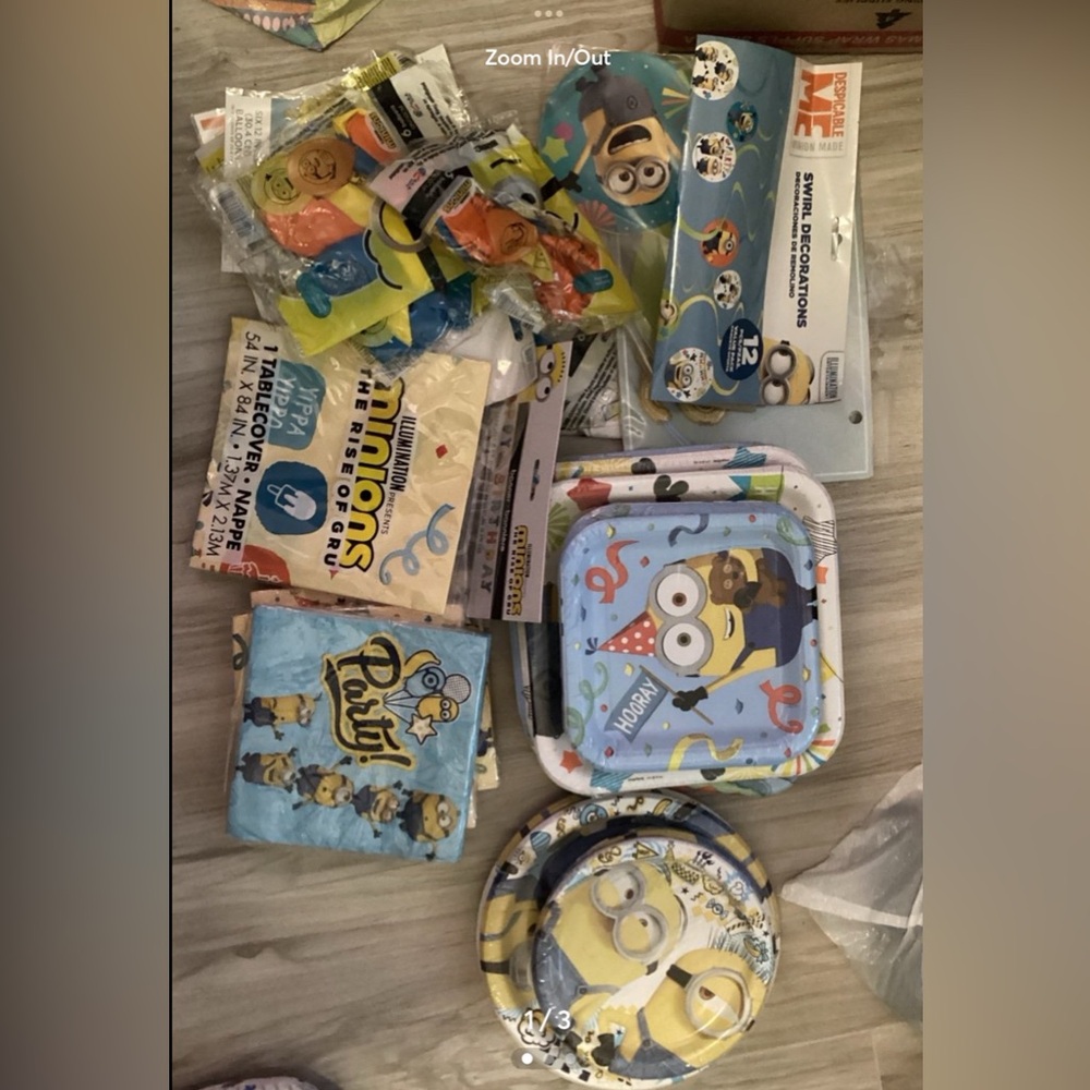 NEVER USED MINIONS DECORATION BUNDLE